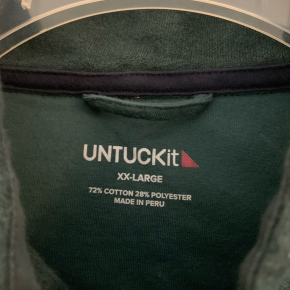 UNTUCKit men's 'Parkson Snap Fleece Pullover' - Picture 3 of 7